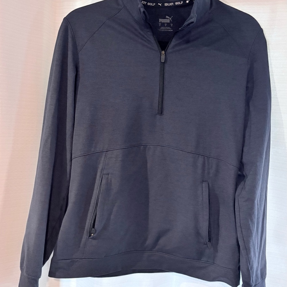 Puma Dark Gray Quarter-Zip Pullover